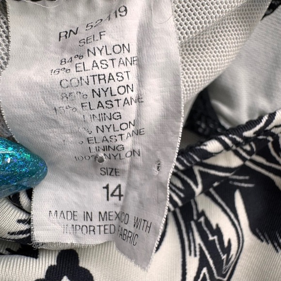 Lauren Ralph Lauren Tank One Piece Swimsuit Floral Tummy Control Size‎ 14 - Picture 11 of 14